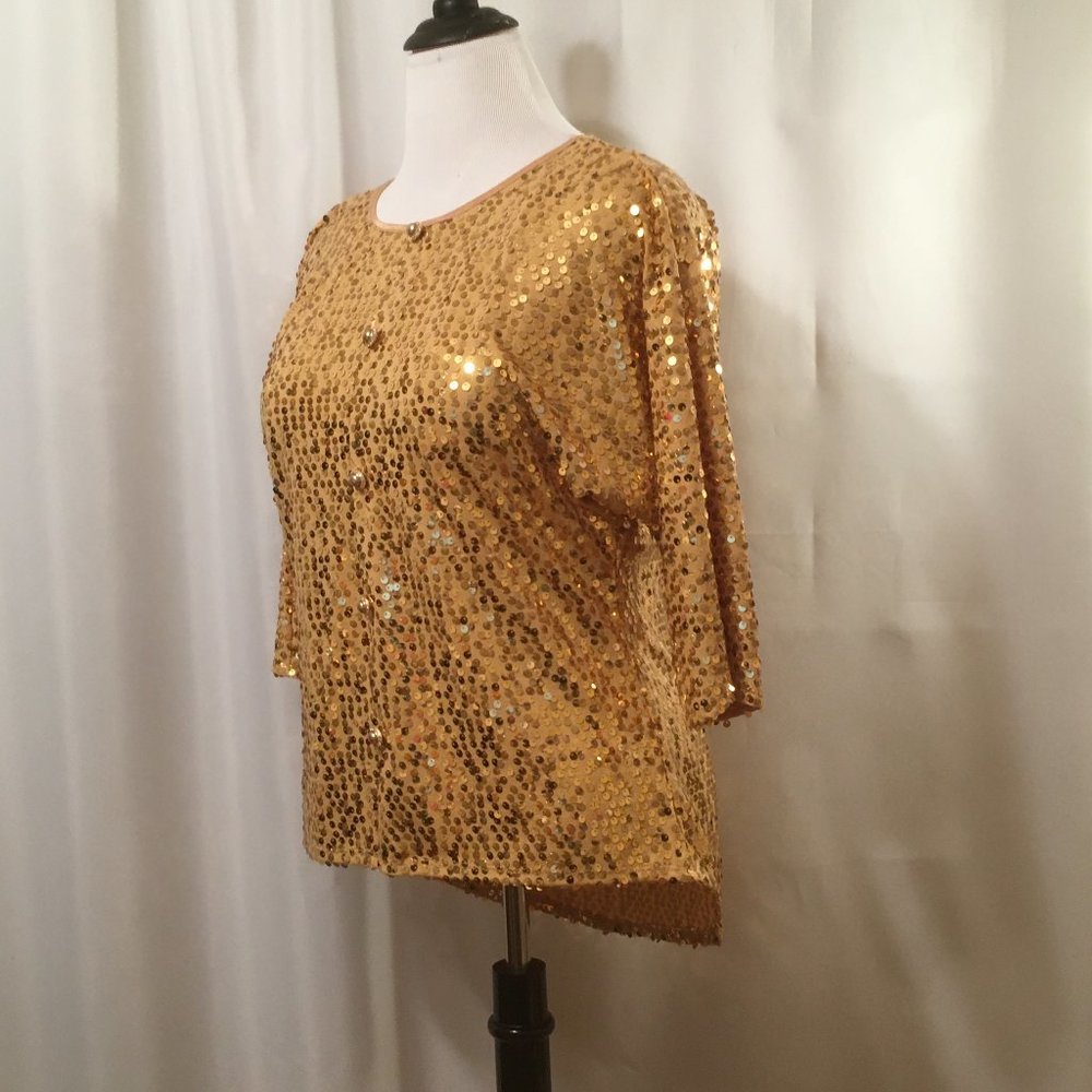Fancy Sequined Blouse                    FREE SHIPPING - Picture 4 of 10